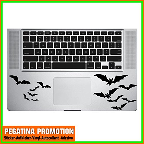 Preisvergleich Produktbild "Fledermäuse " Aufkleber Sticker für Trackpad handauflagefläche Handablagefläche Trackball Macbook Air 11 13, Macbook skin 13, 15, 17 Zoll inch Apple Notebook Aufkleber ohne Hintergrund Tattoo Vinyl PEGATINA Apple Mac