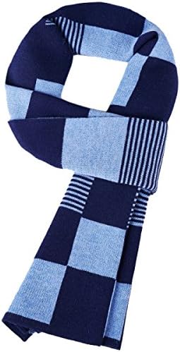 CCAILIS Men Business Autumn And Winter Scarf Britischer Stil Lattice Thickening Warm Shawl Send Elders Gift,U-OneSize