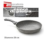 Sartén 28 cm de piedra - antiadherente - Accademia Mugnano Linea CUORE DI PIETRA