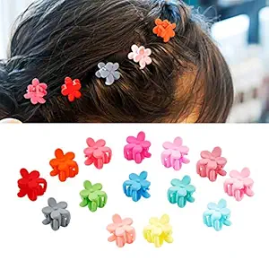 JANYUN 50 Pcs Colorful Mini Hair Clips For Girls, Blend Colors