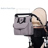 lekebaby Baby Wickeltasche, Messenger Tasche mit Wickelauflage für Mom und Dad - 3