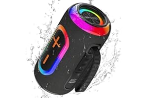 oraolo Altavoz Portátil Inalámbrico Bluetooth 5.4, Altavoces Potente Bluetooth, Altavoz USB Portátil, Estéreo Potente de 24 W, Soporte AUX/TF Card, Impermeable IPX5 para Exteriores, Fiestas