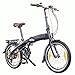 Produktbild NCM Lyon,20" Zoll E-Faltrad,Klapprad,E-Bike,Pedelec,Elektrofahrrad,36V 250W Bafang Heckmotor,36V 8Ah 288Wh PANASONIC Zellen Rahmen Akku in matt schwarz/anthrazit