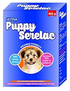 Vetina Vanilla Flavour Puppy Serelac Weaning Formula (400 g)