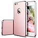 Produktbild SMART LEGEND iPhone 6S Hülle iPhone 6 Hardcase 3 Teilig Styliche Extra Dünne Harte Schutzhülle Rosegold [CLIP-ON] Hartschale für iPhone 6/6S(4.7") Handyhülle Klar Tasche Skin Schale Hardcover Clear Kristall Handytasche Etui Backcover