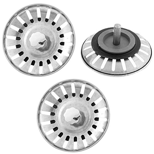 3 Stk Edelstahl Wasser Waschbecken Abfluss Sieb Filter 78mm Durchmesser