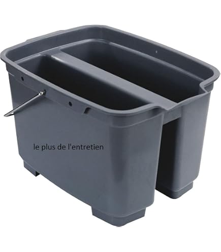 Vigar Zeroline Set Caddy + Seau De Nettoyage 8L – 2 En 1 Pratique Avec Compartiments – Idéal Maison Et Pro