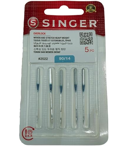 Set 5 Aghi Per Maglia Jersey Singer 2045 - Taglia 110/18, Per Cucire Tessuti Elasticizzati - Foto 6