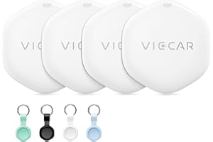 UWALK Smart Tag Traceur Finder Air: Localisateurs D’Objets Bluetooth avec Apple Localiser Find My Uniquement iOS Batterie Remplaçable-Suivi Mondial Tags pour Clés Portefeuilles Valises Sacs Bagages Lot de 4