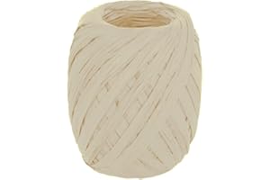 INNSPIRO Papierbast, natürliche Farbe, 4 mm x 30 m.