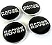 Produktbild Set von 4 RANGE ROVER Land Rover Alufelgen Center Radkappen Nabendeckel Nabenkappen Felgennappen 63mm Cover Schwarz Chrom Rad Abzeichen / Set of 4 RANGE ROVER Land Rover Alloy Wheels Centre Hub Caps 63mm Cover BLACK Wheel Badge Evoque Sport Vogue GT HSE Supercharged Autobiography and other models