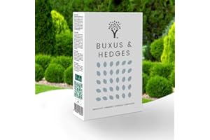 MOOWY Organic Buxus & Hedges Feed 1.25kg - Premium Evergreen Fertiliser for Conifer, Yew, Holly, Boxwood, Laurel, Cedar, Beech, Hornbeam, Maple - Evergreen and Decidious Shrubs