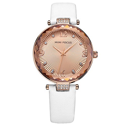 XLORDX Mode Designer Klassisch Strass Damenuhr Weiß Leder Uhr Optik Silber Strassuhr XLORDX Mode Designer Klassisch Strass Damenuhr Weiß Leder Uhr Optik Silber Strassuhr