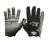 IKuaFly Guanti Moto MTB Ciclismo Invernali Crossfit Gel Palma Protezione - Bici Windstopper Sports Gym Gloves-Uomo Donna (M, Grigio)
