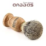 Rasierpinsel silberspitz dachszupf Escheholz handgefertigt...