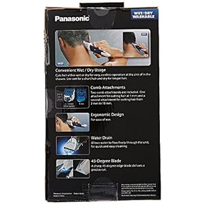 Panasonic ER-GS60 Hair Clipper and Body Groomer Wet and Dry with Two Comb Attachments - Image 10