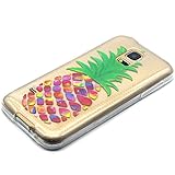 S5 mini Hülle , Cozy Hut TPU Case Silikon Hülle für Samsung Galaxy S5 mini Kratzfeste Plating TPU Handyhülle Schale Etui Protective Case Hülle Gummi Bumper Cover Schutz Schale Siliconcase Silikon Tasche Schutzhülle für Samsung Galaxy S5 mini – Malerei Ananas - 2