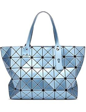 Frauen Handtasche PU Geometrische Falten Lingge Schultertaschen Aktenkoffer