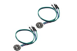 Pulssensormodul, 2 st puls beat monitormodul kompatibel med Arduno