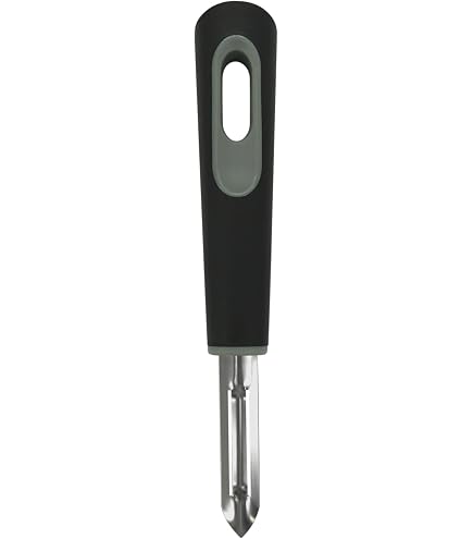 Fackelmann Mode Pelapatate Dritto In Acciaio Inossidabile - Con Anello Per Appendere - Lavabile In Lavastoviglie - 20 Cm