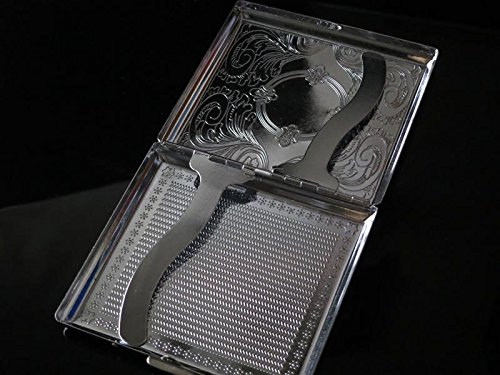 New Metal Cigarette Case Box Holder Holds 20 Cigarettes Silver (SM132)