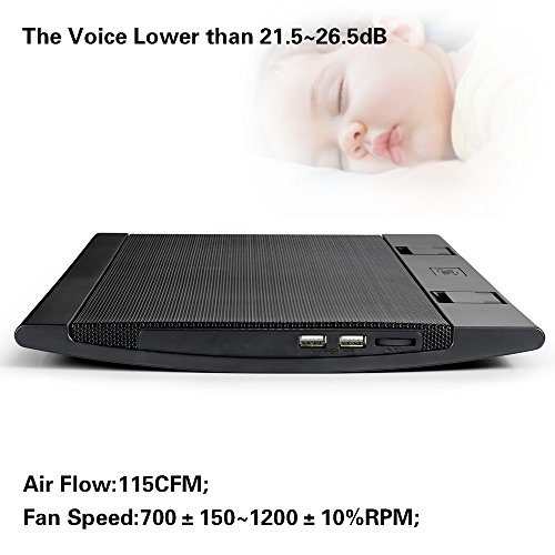 DEEPCOOL Wind Pal Fs Laptop Cooling Pad Zwei 140 mm Lüfter Zwei Betrachtungswinkel 2 USB-Ports Notebook-Kühler - 2
