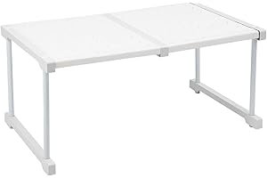 TOPINCN Scaffale Espandibile per Armadio, Ripiano in Acciaio al Carbonio ABS PP, Regolabile, Multiuso, Moderno, 1 Set, Capacità 20 kg, L 47-68 cm, Larghezza 42 cm, Altezza 32 cm