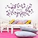 Personalised Girls Name in Butterflies Childrens Wall Sticker - Art Vinyl Decal Transfer, Bedroom, Lounge, Easy to Apply, Free Applicator, Easy Peel - Please Message Us With Your Required Name (Please Choose Your Size & Colour Using the Selection Boxes) - by Rubybloom Designs