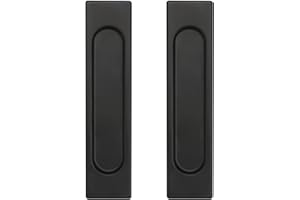 AOROPS Uchwyt do drzwi przesuwnych, samoprzylepny, czarny, 2 sztuki, do drzwi balkonowych, na zewnątrz, bez wiercenia, samoprzylepny, aluminiowy, do drzwi przesuwnych, do szafy