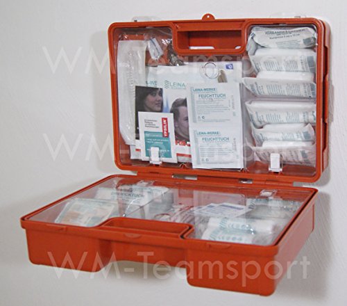 BETRIEBS VERBANDSKASTEN Erste Hilfe Koffer DIN 13157 Verbandkasten + Wandhalter orange 500200 - 2