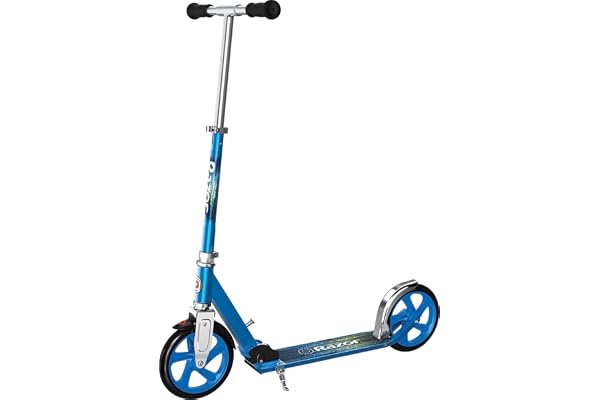 Razor A5 Lux Light Up Kick Scooter - Grandes Roues de 8", Pliable, Guidon réglable, léger, pour Les conducteurs jusqu'à 220 lbs