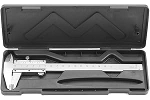 Delaman Vernier Caliper, Metal de Acero al Carbono de Alta Precisión Vernier Caliper Micrómetro Herramienta de Medición 0-150mm