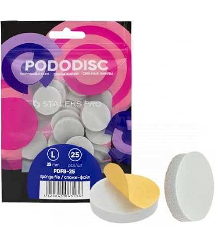 Natury Nails Podo Disc Ersatz-Schleifscheiben – 100 Stück Mittelkörnig (120er) – Für Hornhaut & Schwielen An Füßen