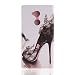 Produktbild Sony Xperia XA2 Ultra Hülle, XA2 Ultra Handyhüle, Alfort Prämie PU Leder Schutzhülle Magnetische Schnalle Farbig Lederhülle Tasche Wallet Case Cover für Sony Xperia XA2 Ultra Smartphone (High Heels)