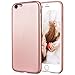 Produktbild SMART LEGEND iPhone 7 Handyhülle Weiche Silikon Hülle Flexible TPU mit PU Kunstleder Etui Ultra Schlanke und Leichte Kratzfeste Silikonhülle Backcover Slim Glatt Silicon Case Protective Bumper Schutzhülle für iPhone 7 - Rosagold