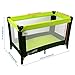 iSafe Rest & Play Luxury Travel Cot/Playpen - Lime (Black/Lime) 120 cm x 60 cm Complete With Mattress