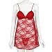 Produktbild SODIAL(R) Damen Sexy Dessous Elastizitaet Babydoll Lingerie Reizwaesche Unterwaesche Nachtwaesche Neglige M Rot