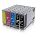 Produktbild ms-point® 5 kompatible Druckerpatronen für Epson WorkForce Pro WP-4015 DN / WP-4095 DN / WP-4095 DN Blauer Engel / WP-4515 DN / WP-4525 DNF / WP-4595 DNF / WP-4595 DNF Blauer Engel E-7011 E-7012 E-7013 E-7014