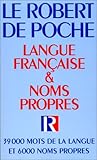 Le Robert de poche. Langue française et noms propres