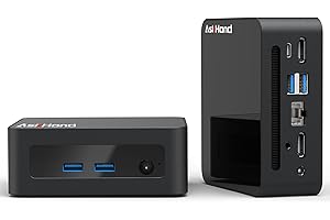 AskHand Mini PC RAM SSD Win11Pro/ WIFI/BT/ RJ45/ USB/HDTV/ 4K@60Hz Mini PC (Core i5 12450H 4,40 GHz 8C/12T 16 GB DDR4 512 GB Type-C 8K@30Hz Display Triplo Schermo e 32G PenDrive)