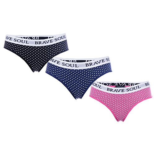 Preisvergleich Produktbild Brave Soul Damen Taillenslip, mehrfarbig