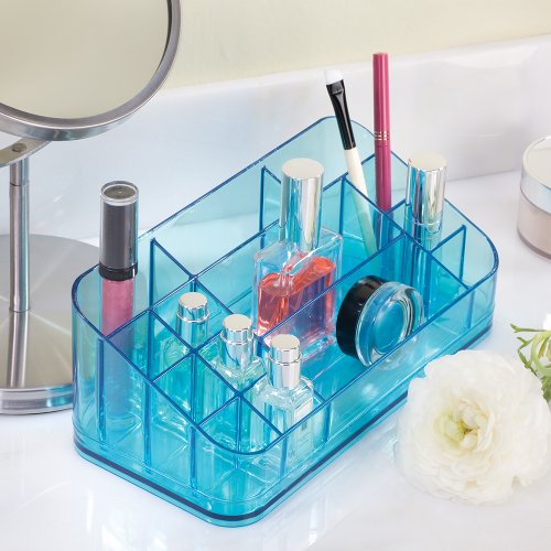 InterDesign 35572EU Waschtisch-Organizer, aquafarben - 2