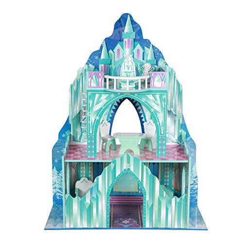 Teamson Kids - Ice Castle Wooden Doll House with 6 pcs Furniture for 12 inch Dolls