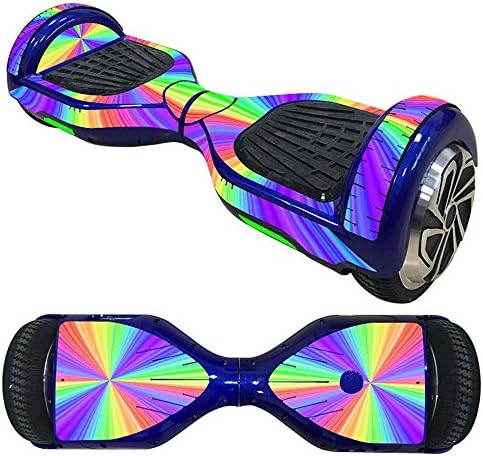 QJONKE 4 pieces Waterproof PVC Balance Scooter Sticker for 6 inches Balancing Skateboard , 3