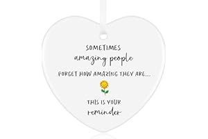 Tenare Christmas Thank You Gift, Sometimes People Forget How Amazing They Are, Sentimental Well Done You're Amazing Ceramic Gift for Mentor Friend Family Colleague(Sunflower Style)