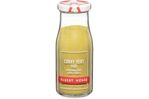 ALBERT MENES AM Curry Vert Thaï - Recette Exclusive - Mélanges d’Épices et Aromates Moulus - Idéal pour Plats Maison ou Dilué dans Lait de Coco - Produit Conditionné en France - 65g - ALBERT MÉNÈS