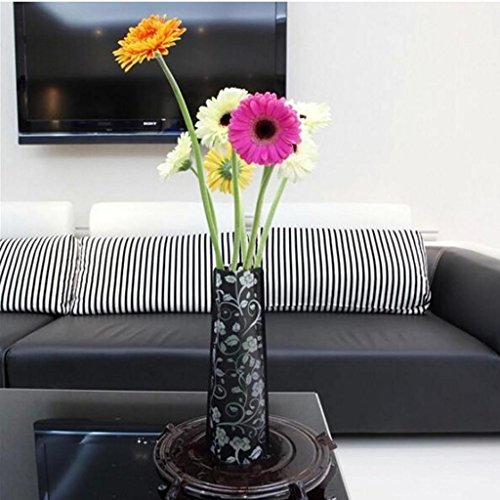 HuntGold 4X Umweltschutz PVC faltbarer Blumen Vase Jardiniere (schwarz) - 2
