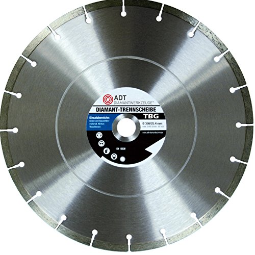 ADT Diamant - Trennscheibe Beton Granit Ø 350mm 25,4mm Bohrung
