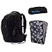 Produktbild satch Pack Black Bounce 3-teiliges Set Rucksack, Penbox & Triple Flex schwarz