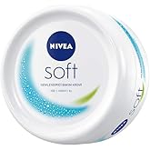 NIVEA Soft Cream, 200 ml, Moisturizing Care Cream, Facial, Body, Hand, Skin Care with Jojoba Oil and Vitamin E, Instantly Absorbed H